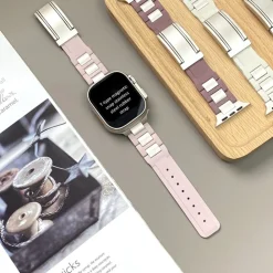 Wigento Für Apple Watch Series 10 42mm / 9 8 7 41 / 6 SE 5 40mm Edelstahl Band