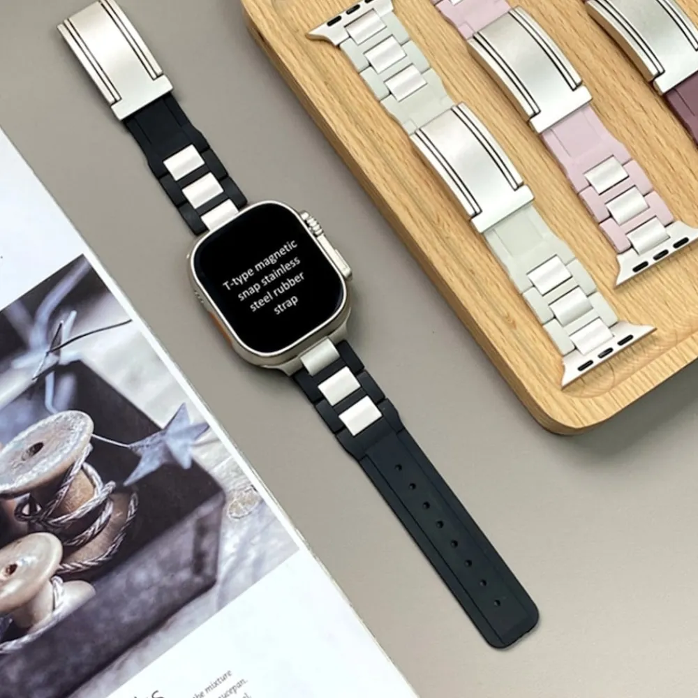 Wigento Für Apple Watch Series 10 46mm / 9 8 7 45 / 6 SE 5 44mm Edelstahl Band Online