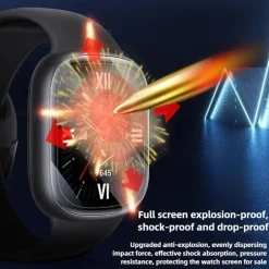 Wigento Für Google Pixel Watch 4 45mm Plexiglas Display HD Full Schutz Folie Clearance