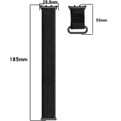 Für Honor Watch 5 Elastisches Nylon Klettverschluss Arm Band Weiß ^ Wigento Discount