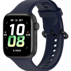 Wigento Für Honor Watch 5 Solid Color Design Soft Silikon Armband Dunkelblau Sale
