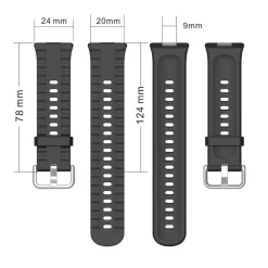 Wigento Für Huawei Watch Fit 4 Pro Silikon Hülle integriertem Armband Schwarz Discount