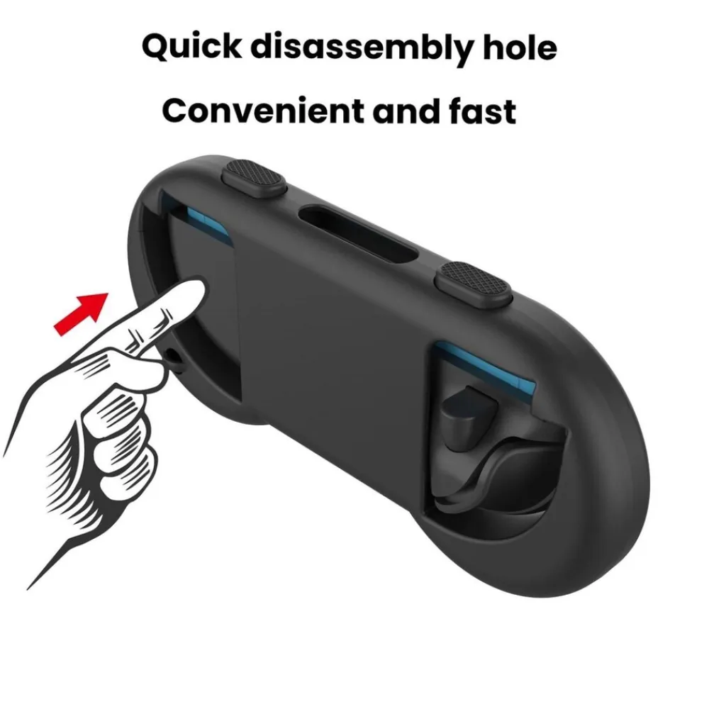 Für Nintendo Switch 2 Joy-Con Comfort Grip Schwarz (1 Paar) ^ Wigento Online