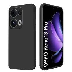 Wigento Für Oppo Reno 13 Pro 5G TPU Silikon Hülle Schwarz + 4D Curved Glas Discount
