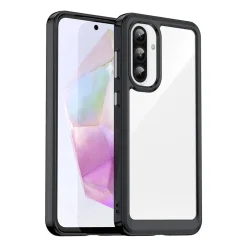 Wigento Für Samsung Galaxy A56 / A36 Colorful Series TPU Acryl Hülle Schwarz Outlet