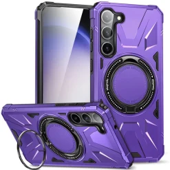 Für Samsung Galaxy S25 MagSafe Schock Magnet Ring Schutz Hülle Lila ^ Wigento Clearance