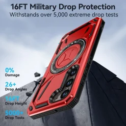 Wigento Für Samsung Galaxy S25 Plus Armor II MagSafe Magnet Ring Hülle Schwarz Online