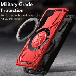 Wigento Für Samsung Galaxy S25 Plus Armor II MagSafe Magnet Ring Hülle Schwarz Online