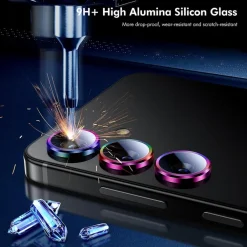 Für Samsung Galaxy S25 Plus 5G Aluminium Ring + H9 Hart Glas Schwarz ^ Wigento Outlet