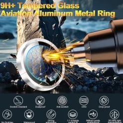 Für Samsung Galaxy S26 Plus Kalebol 9H Kamera Schutzglas Dünn Grau ^ Wigento