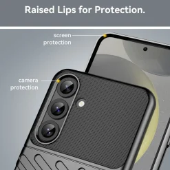 Für Samsung Galaxy S25 Plus Schockfeste Thunderbolt TPU Hülle Schwarz ^ Wigento Discount