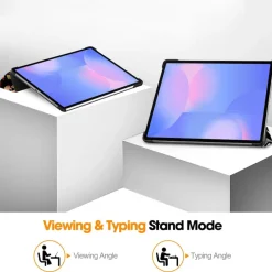Wigento Für Samsung Galaxy Tab S10 FE Plus 3folt Wake UP Smart Hülle Graffiti
