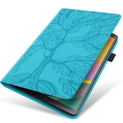 Wigento Für Samsung Galaxy Tab S10 Plus / S9 Plus Kunstleder Tasche Blau