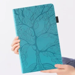 Wigento Für Samsung Galaxy Tab S10 Plus / S9 Plus Kunstleder Tasche Blau