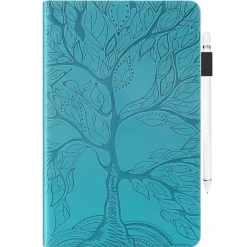 Wigento Für Samsung Galaxy Tab S10 Plus / S9 Plus Kunstleder Tasche Blau