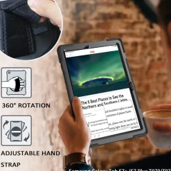 Wigento Für Samsung Galaxy Tab S10 Plus / S9 Plus FE Plus 360 Hülle Sale