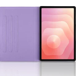Wigento Für Samsung Galaxy Tab S11 360 Rotation Baum Kunstleder Tasche Lila Discount