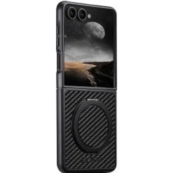 Für Samsung Galaxy Z Flip7 Suteni MagSafe 360 Grad Ring Hülle Carbon ^ Wigento Online