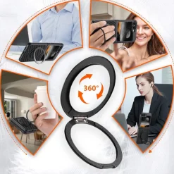 Für Samsung Galaxy Z Flip7 Suteni MagSafe 360 Grad Ring Hülle Carbon ^ Wigento Online