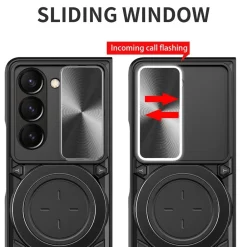 Wigento Für Samsung Galaxy Z Fold7 5G Sliding Kamera TPU PC Ring Hülle Schwarz Online