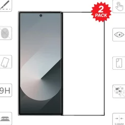 Wigento Für Samsung Galaxy Z Fold7 5G 2x 3D Premium Full 9H 0,3 mm Hart Glas Clearance