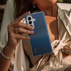 Für Samsung Galaxy Z Fold7 Kevlar Textur Magnetische Hülle Orange ^ Wigento Outlet