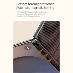 Für Samsung Galaxy Z Fold7 Kevlar Textur Magnetische Hülle Orange ^ Wigento Outlet