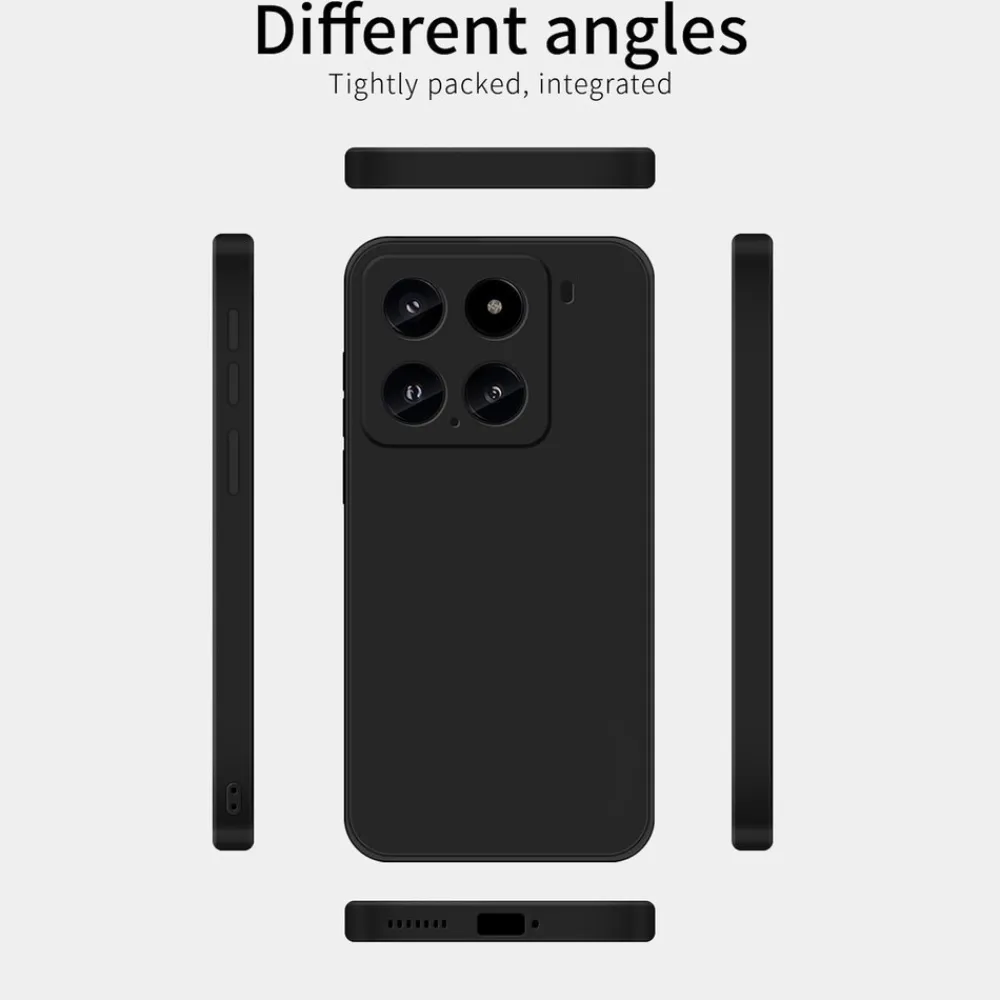 Für Xiaomi 15 Silikon TPU Schutz Handy Hülle Schwarz + H9 Hart Glas ^ Wigento New