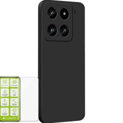 Für Xiaomi 15 Silikon TPU Schutz Handy Hülle Schwarz + H9 Hart Glas ^ Wigento New