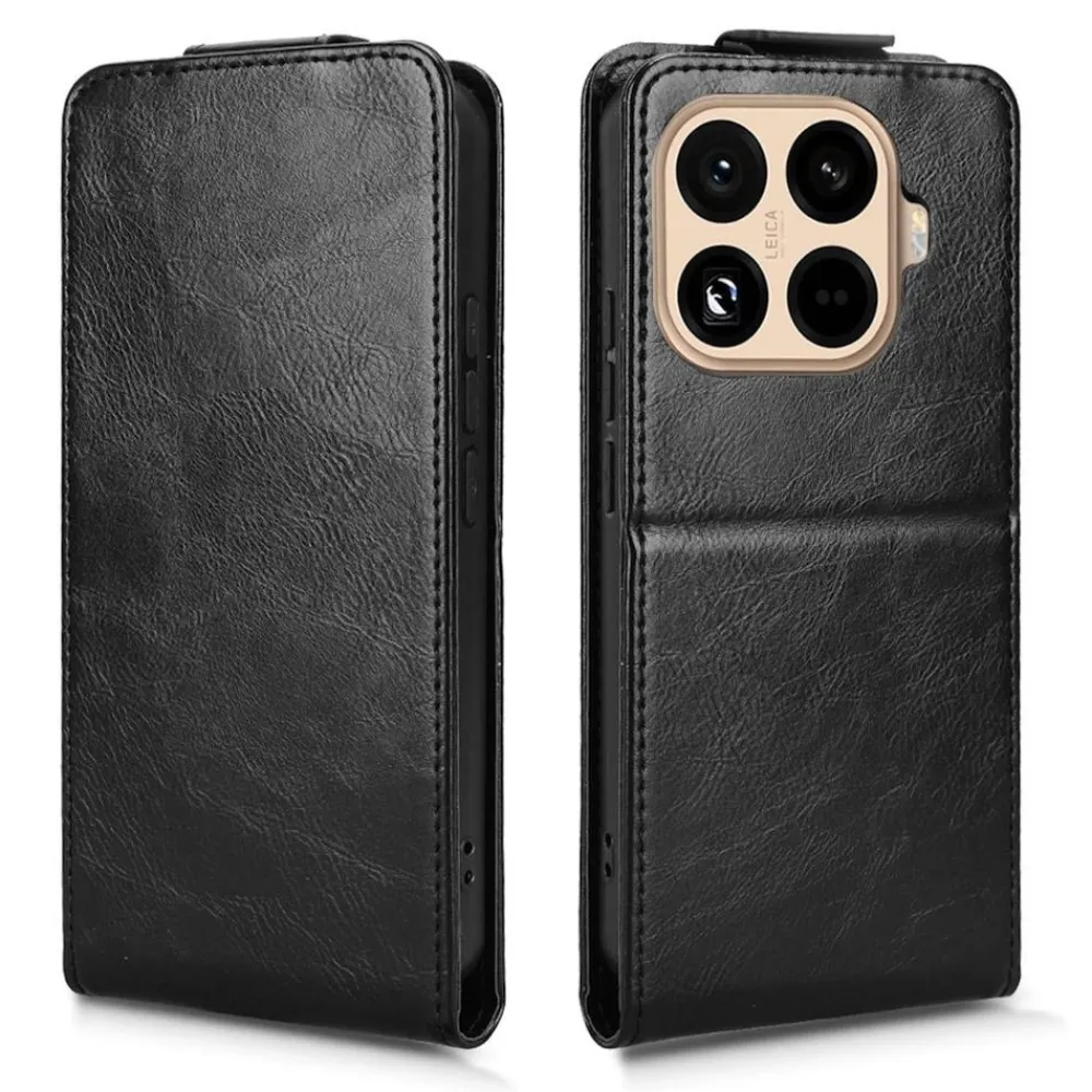 Für Xiaomi 15T Pro Magnetische Flip Kunstleder Schutz Hülle Schwarz ^ Wigento Best