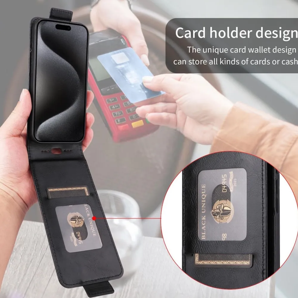 Für Xiaomi 15T Pro Magnetische Flip Kunstleder Schutz Hülle Schwarz ^ Wigento Best