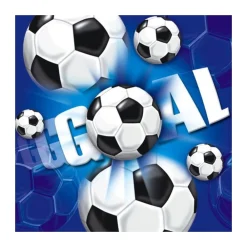 Procos Fußball - Kindergeburtstags-Set (82-teilig) Becher Servietten Dekoration Geburtstag