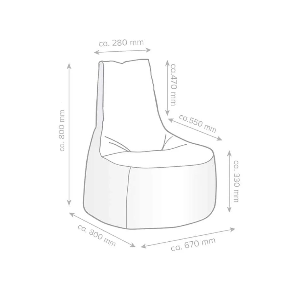Gaming Sitzsack Alpha - Fabric Grey ^ Gamewarez New
