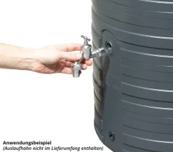 Garantia NORDIC Regenspeicher 300 Liter graphite grey inkl. Deckel