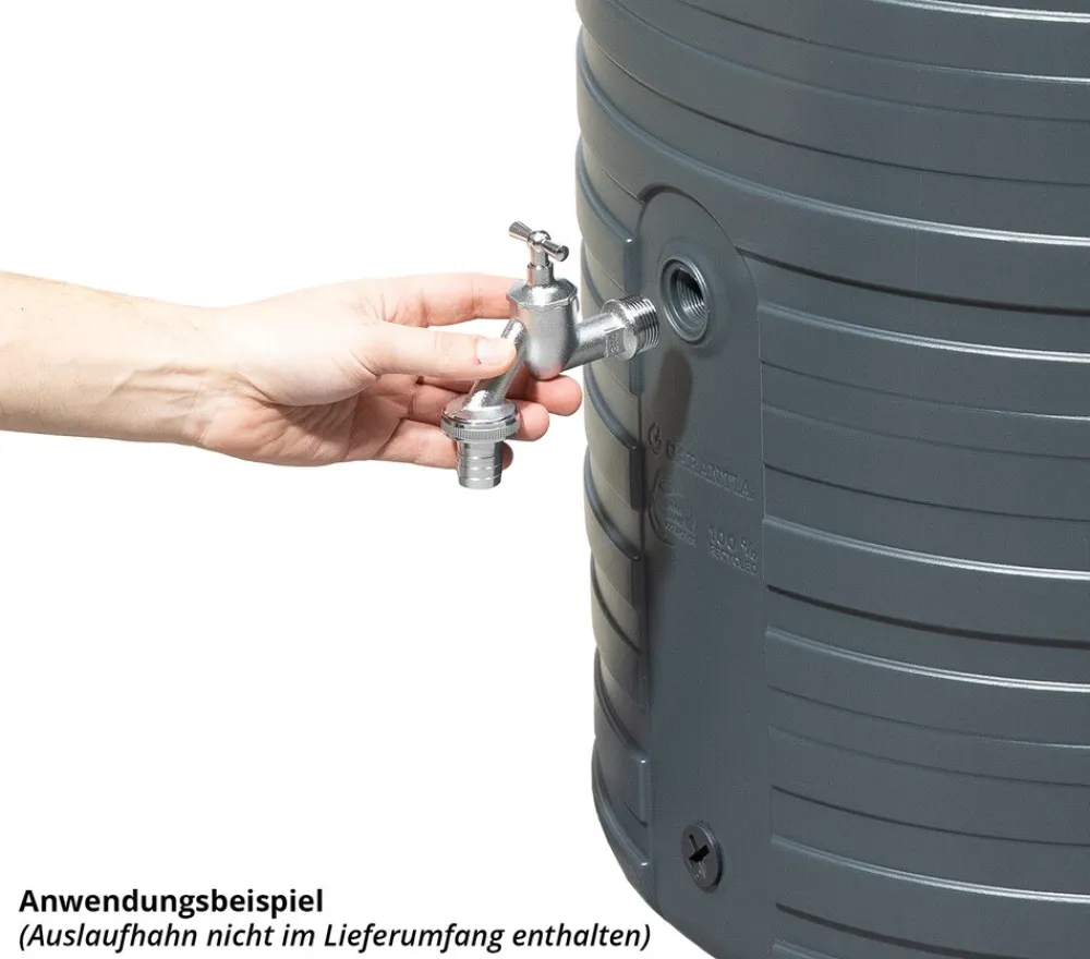 Garantia NORDIC Regenspeicher 300 Liter graphite grey inkl. Deckel