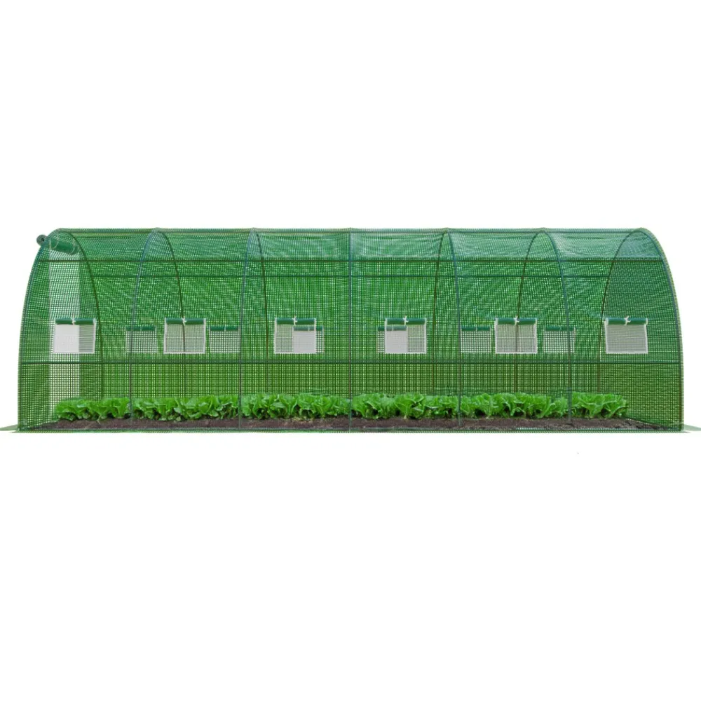 ® Foliengewächshaus CARINI, Tomatenzelt, winterfest, 6x3x2m, Frühbeet, Pflanzenhaus, Gemüse und Obst, Hochbeet ^ GARMIO Outlet