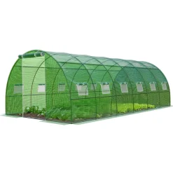 ® Foliengewächshaus CARINI, Tomatenzelt, winterfest, 6x3x2m, Frühbeet, Pflanzenhaus, Gemüse und Obst, Hochbeet ^ GARMIO Outlet