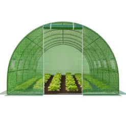 ® Foliengewächshaus CARINI, Tomatenzelt, winterfest, 6x3x2m, Frühbeet, Pflanzenhaus, Gemüse und Obst, Hochbeet ^ GARMIO Outlet