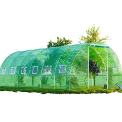 ® Foliengewächshaus CARINI, Tomatenzelt, winterfest, 6x3x2m, Frühbeet, Pflanzenhaus, Gemüse und Obst, Hochbeet ^ GARMIO Outlet