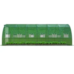 ® Foliengewächshaus CARINI, Tomatenzelt, winterfest, 6x3x2m, Frühbeet, Pflanzenhaus, Gemüse und Obst, Hochbeet ^ GARMIO Outlet