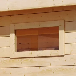 Gartenhausfenster 84 x 44 cm für 38 mm Wandstärke Kunstglas ^ Karibu Holztechnik Clearance