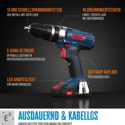 Güde Akku Schlagbohrschrauber BSB 18-201-30K Sale