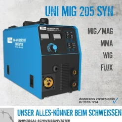 Universalschweissgerät Uni-Mig 205 SYN ^ Güde Clearance