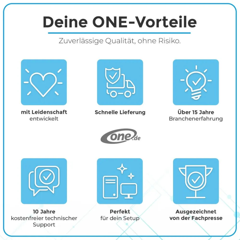 ONE GAMING Gehäuselüfter 140mm Double Ring 14 Best