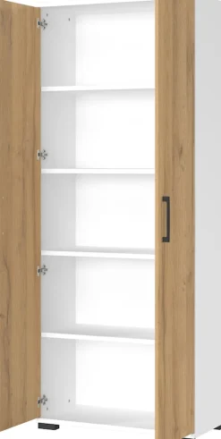 Aktenschrank 4250-559 GW-Profi, in , mit Metallgriffen, 80 x 200 x 40 cm (BxHxT) ^ Germania Discount