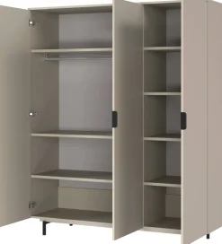 Germania Kleiderschrank 7035-186 GW-Tomino, in Steingrau, gedämpfte Türen, mit Kleiderstange, 158 x 190 x 54 cm (BxHxT) Sale