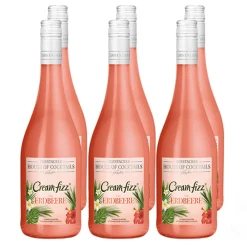 Gerstacker Cream Fizz Erdbeer 5,0 % vol 6 x 0,75 Liter ^ Gerstacker Weinkellerei Clearance