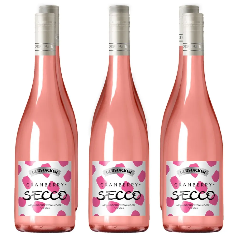Gerstacker Weinkellerei Gerstacker Fruchtsecco Cranberry 5,0 % vol 6 x 0,75 Liter Discount
