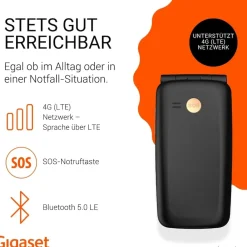 GL795 Dark Grey Handy (Seniorenhandy, Klapp) ^ Gigaset Outlet