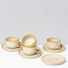 Gipfelstück Kaffeeobertassen-Set, Steinzeug Nebelwald Beige Best